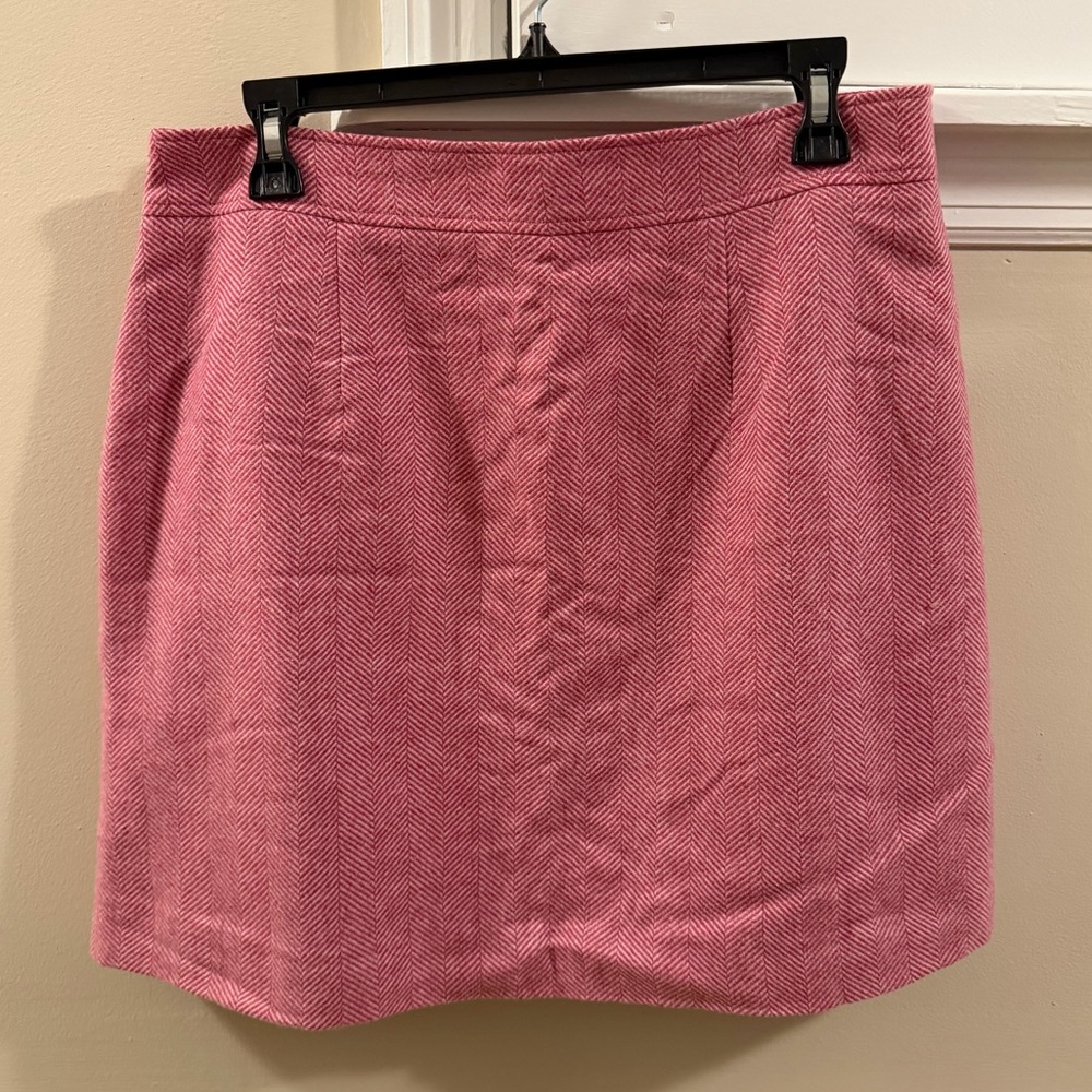 Boden Estella Tweed Herringbone Mini Pink Women's Skirt - Picture 3 of 7